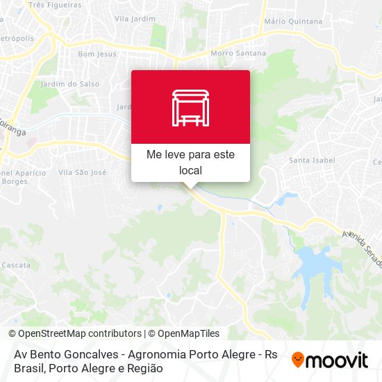 Av Bento Goncalves - Agronomia Porto Alegre - Rs Brasil mapa