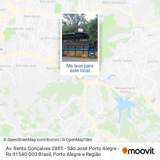 Av. Bento Gonçalves 2885 - São José Porto Alegre - Rs 91540-000 Brasil mapa