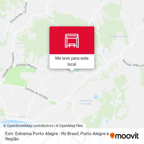Estr. Extrema Porto Alegre - Rs Brasil mapa