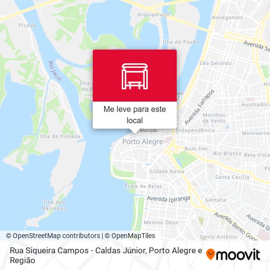 Rua Siqueira Campos - Caldas Júnior mapa