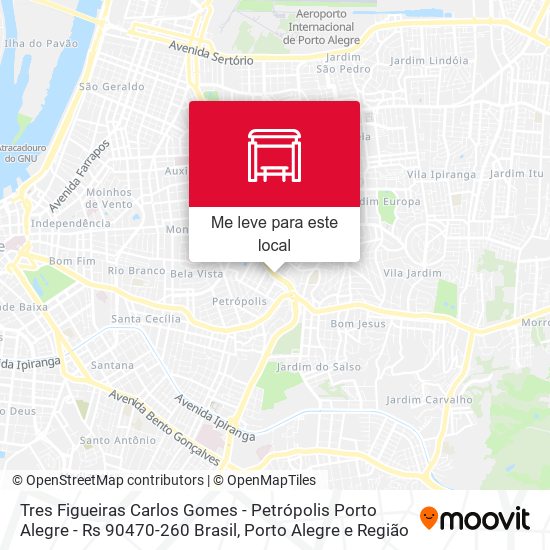 Tres Figueiras Carlos Gomes - Petrópolis Porto Alegre - Rs 90470-260 Brasil mapa