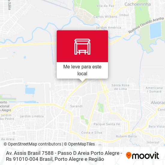 Av. Assis Brasil 7588 - Passo D Areia Porto Alegre - Rs 91010-004 Brasil mapa