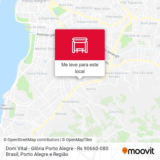 Dom Vital - Glória Porto Alegre - Rs 90660-080 Brasil mapa
