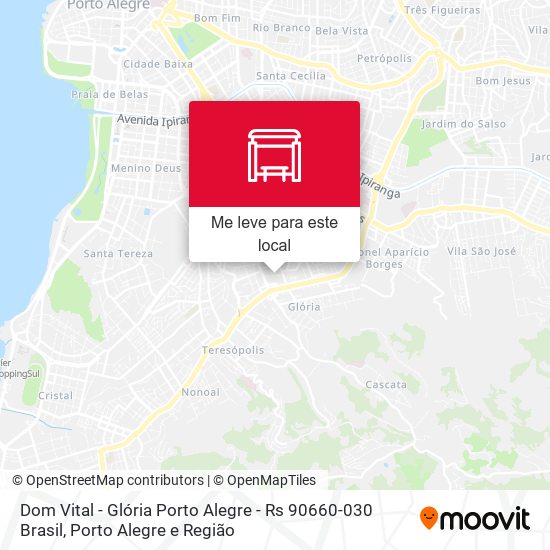 Dom Vital - Glória Porto Alegre - Rs 90660-030 Brasil mapa