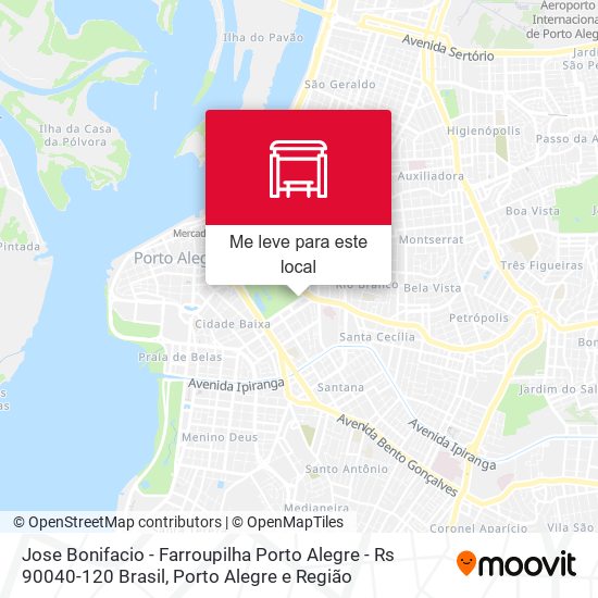 Jose Bonifacio - Farroupilha Porto Alegre - Rs 90040-120 Brasil mapa