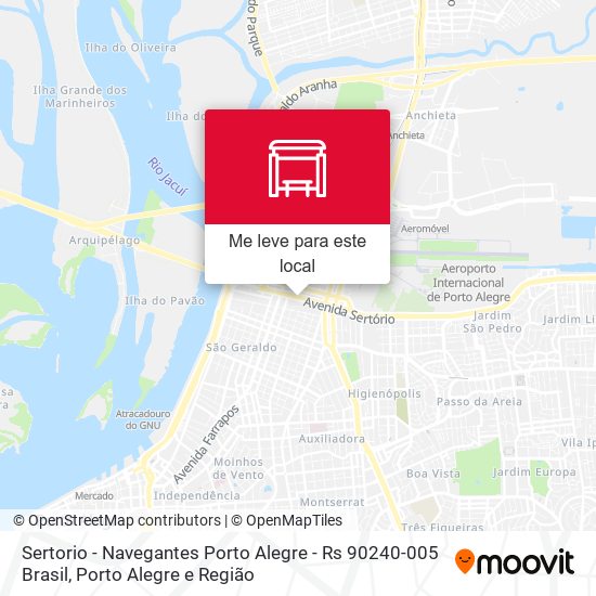 Sertorio - Navegantes Porto Alegre - Rs 90240-005 Brasil mapa