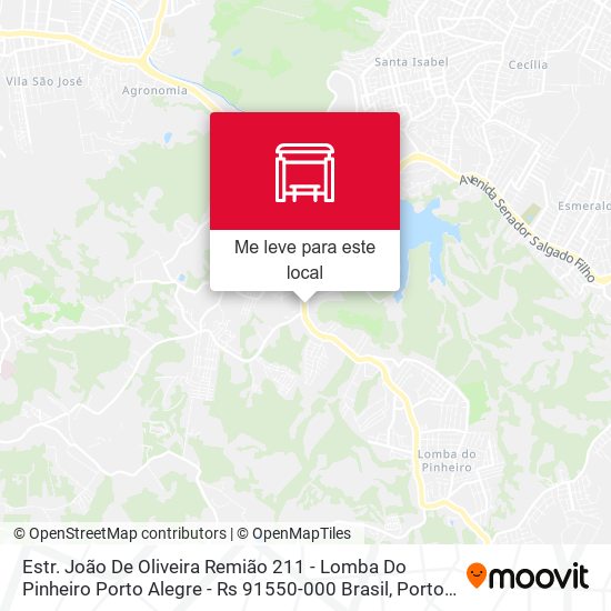 Estr. João De Oliveira Remião 211 - Lomba Do Pinheiro Porto Alegre - Rs 91550-000 Brasil mapa