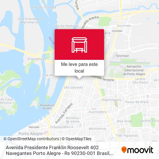 Avenida Presidente Franklin Roosevelt 402 Navegantes Porto Alegre - Rs 90230-001 Brasil mapa