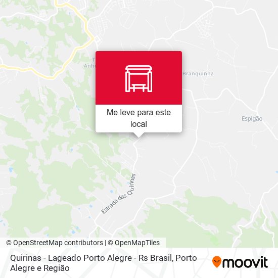 Quirinas - Lageado Porto Alegre - Rs Brasil mapa