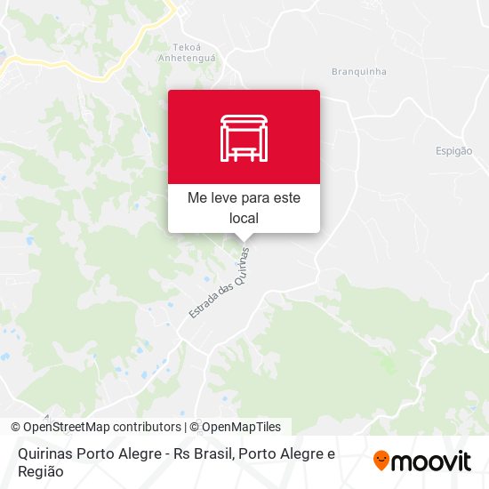 Quirinas Porto Alegre - Rs Brasil mapa