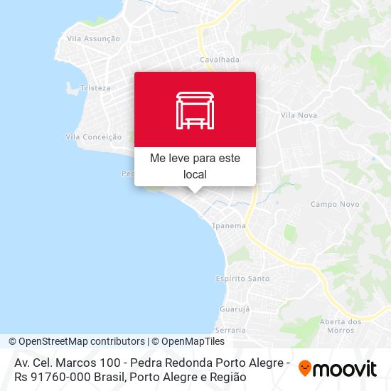 Av. Cel. Marcos 100 - Pedra Redonda Porto Alegre - Rs 91760-000 Brasil mapa