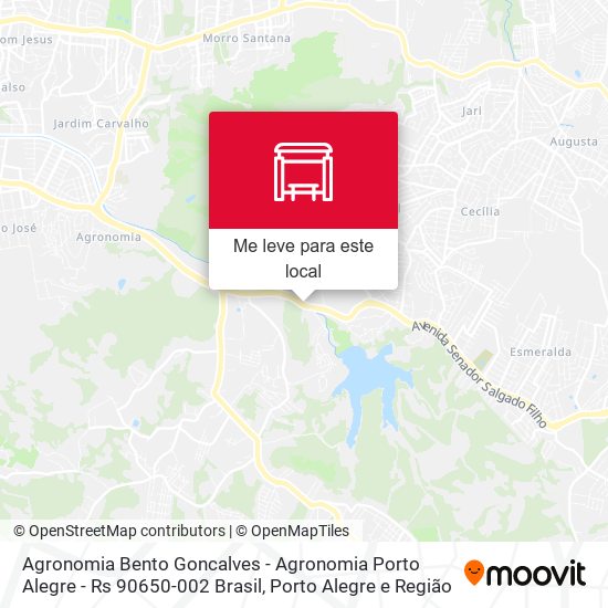 Agronomia Bento Goncalves - Agronomia Porto Alegre - Rs 90650-002 Brasil mapa