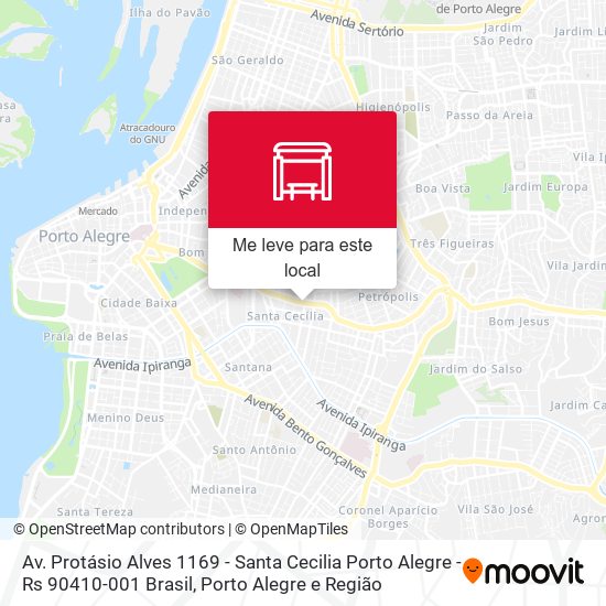 Av. Protásio Alves 1169 - Santa Cecilia Porto Alegre - Rs 90410-001 Brasil mapa