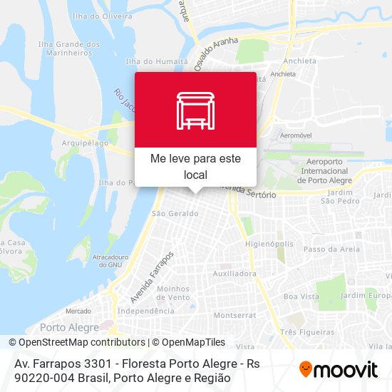 Av. Farrapos 3301 - Floresta Porto Alegre - Rs 90220-004 Brasil mapa