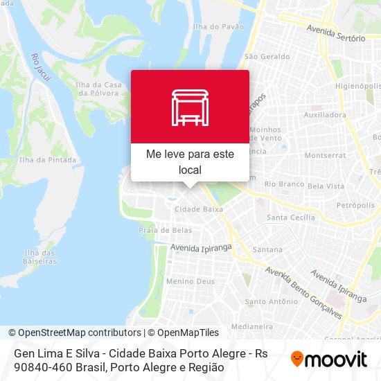 Gen Lima E Silva - Cidade Baixa Porto Alegre - Rs 90840-460 Brasil mapa