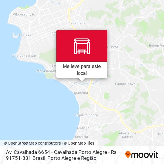 Av. Cavalhada 6654 - Cavalhada Porto Alegre - Rs 91751-831 Brasil mapa