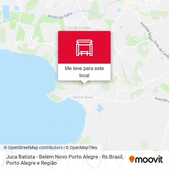 Juca Batista - Belém Novo Porto Alegre - Rs Brasil mapa
