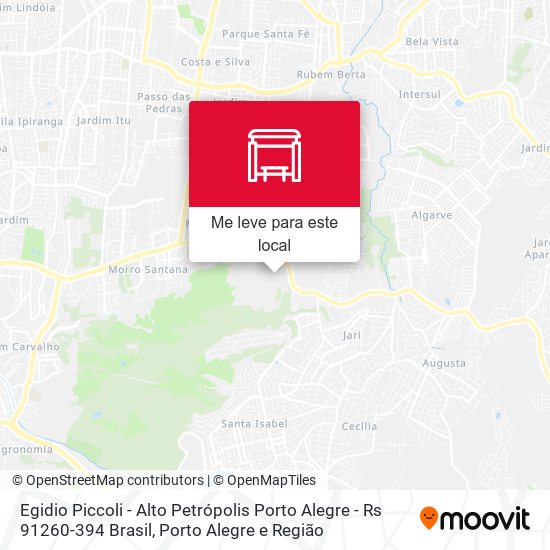 Egidio Piccoli - Alto Petrópolis Porto Alegre - Rs 91260-394 Brasil mapa