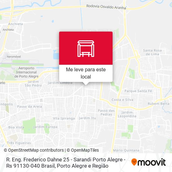 R. Eng. Frederico Dahne 25 - Sarandi Porto Alegre - Rs 91130-040 Brasil mapa
