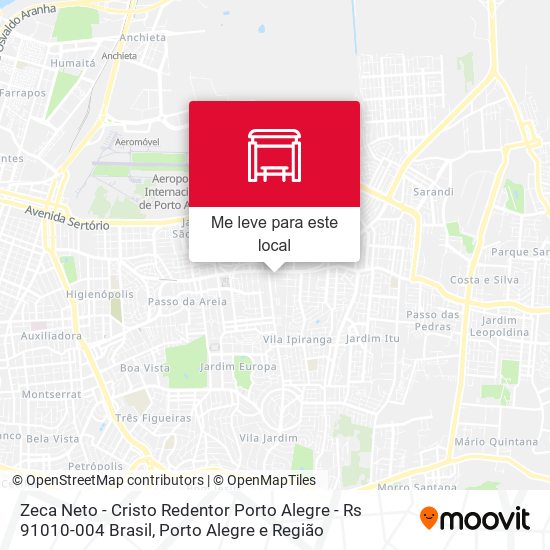 Zeca Neto - Cristo Redentor Porto Alegre - Rs 91010-004 Brasil mapa