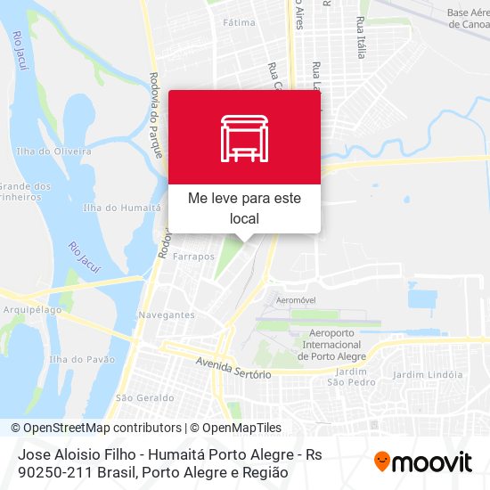 Jose Aloisio Filho - Humaitá Porto Alegre - Rs 90250-211 Brasil mapa