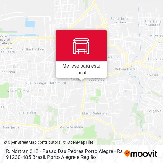 R. Nortran 212 - Passo Das Pedras Porto Alegre - Rs 91230-485 Brasil mapa