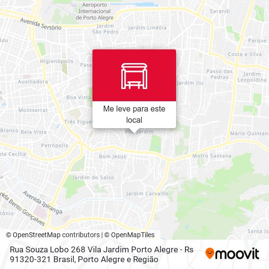 Rua Souza Lobo 268 Vila Jardim Porto Alegre - Rs 91320-321 Brasil mapa