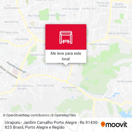 Uirapuru - Jardim Carvalho Porto Alegre - Rs 91430-825 Brasil mapa