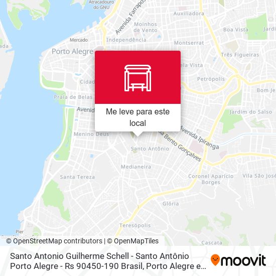 Santo Antonio Guilherme Schell - Santo Antônio Porto Alegre - Rs 90450-190 Brasil mapa