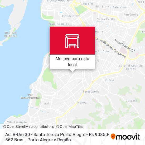 Ac. B-Um 30 - Santa Tereza Porto Alegre - Rs 90850-562 Brasil mapa