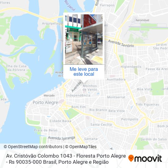Av. Cristóvão Colombo 1043 - Floresta Porto Alegre - Rs 90035-000 Brasil mapa