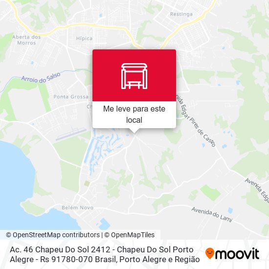 Ac. 46 Chapeu Do Sol 2412 - Chapeu Do Sol Porto Alegre - Rs 91780-070 Brasil mapa