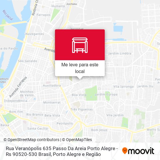 Rua Veranópolis 635 Passo Da Areia Porto Alegre - Rs 90520-530 Brasil mapa