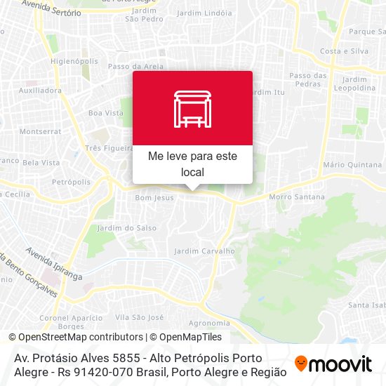 Av. Protásio Alves 5855 - Alto Petrópolis Porto Alegre - Rs 91420-070 Brasil mapa
