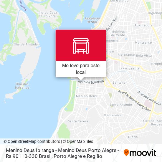 Menino Deus Ipiranga - Menino Deus Porto Alegre - Rs 90110-330 Brasil mapa