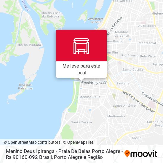 Menino Deus Ipiranga - Praia De Belas Porto Alegre - Rs 90160-092 Brasil mapa