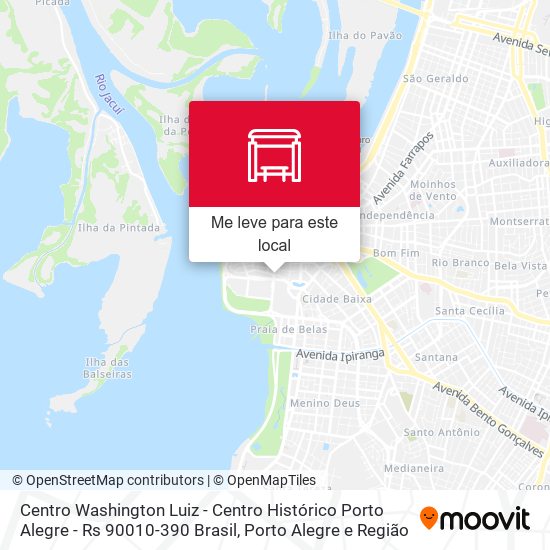 Centro Washington Luiz - Centro Histórico Porto Alegre - Rs 90010-390 Brasil mapa