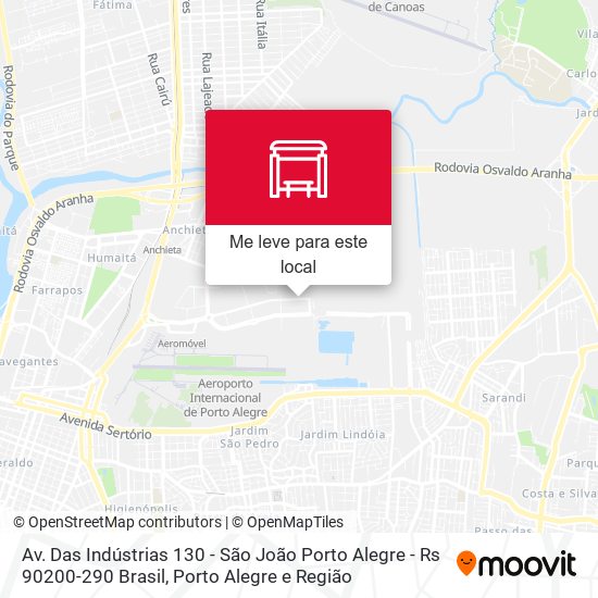 Av. Das Indústrias 130 - São João Porto Alegre - Rs 90200-290 Brasil mapa