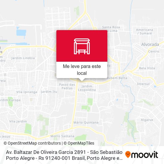 Av. Baltazar De Oliveira Garcia 2891 - São Sebastião Porto Alegre - Rs 91240-001 Brasil mapa