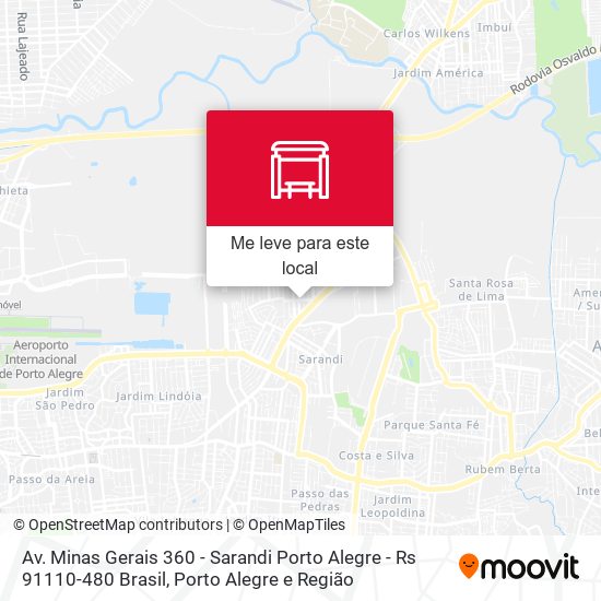 Av. Minas Gerais 360 - Sarandi Porto Alegre - Rs 91110-480 Brasil mapa