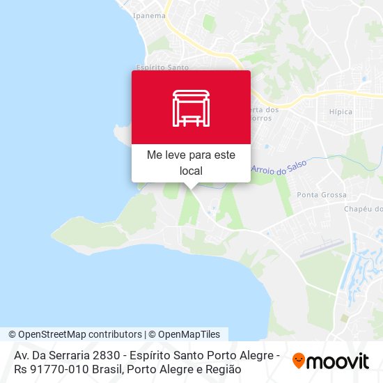 Av. Da Serraria 2830 - Espírito Santo Porto Alegre - Rs 91770-010 Brasil mapa