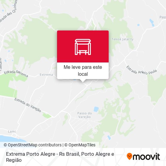 Extrema Porto Alegre - Rs Brasil mapa