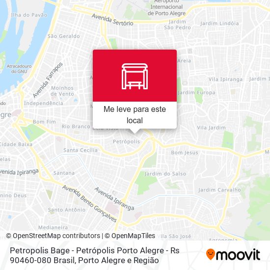 Petropolis Bage - Petrópolis Porto Alegre - Rs 90460-080 Brasil mapa