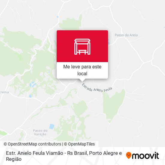 Estr. Anielo Feula Viamão - Rs Brasil mapa