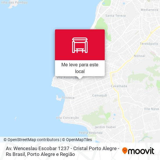 Av. Wenceslau Escobar 1237 - Cristal Porto Alegre - Rs Brasil mapa