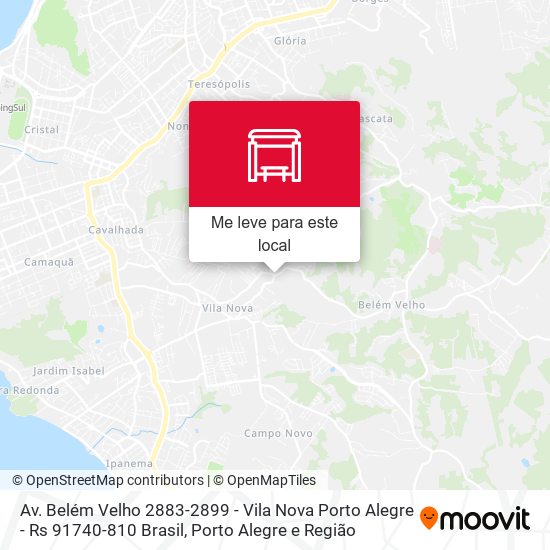 Av. Belém Velho 2883-2899 - Vila Nova Porto Alegre - Rs 91740-810 Brasil mapa