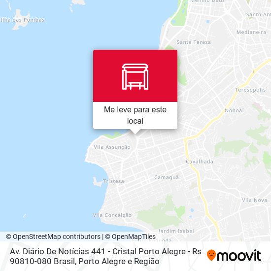 Av. Diário De Notícias 441 - Cristal Porto Alegre - Rs 90810-080 Brasil mapa