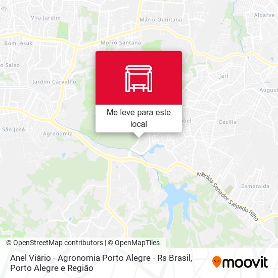 Anel Viário - Agronomia Porto Alegre - Rs Brasil mapa