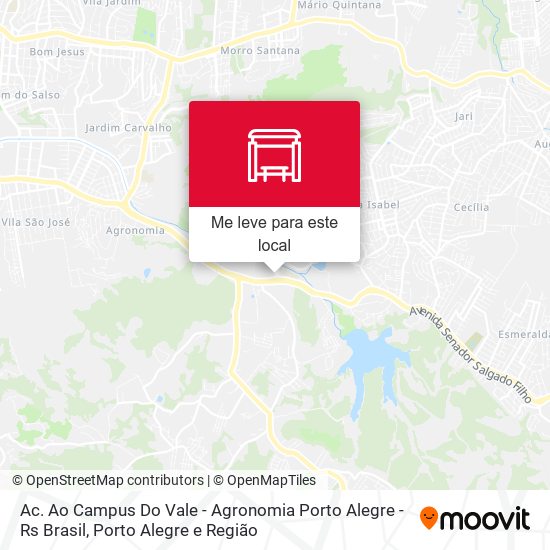 Ac. Ao Campus Do Vale - Agronomia Porto Alegre - Rs Brasil mapa