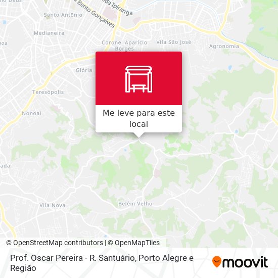 Prof. Oscar Pereira - R. Santuário mapa